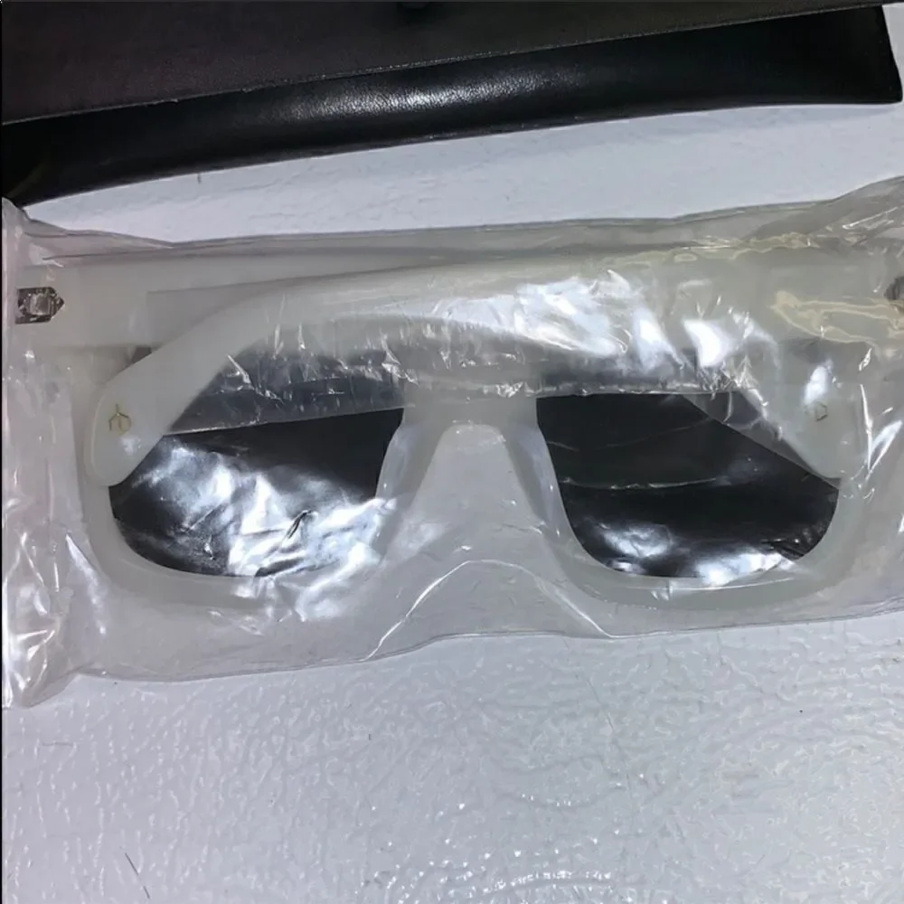 RAG & Bone square oversized sunglasses pearl white new